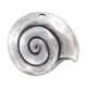 DQ Metal Pendant Snail house 38mm Antique silver
