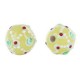 Lampwork bead bumps 20mm Yellow