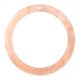 Resin pendant round 35mm Peach pink