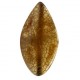 Semi-precious stone Agate bead oval 25x40mm Brown