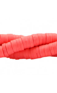 Katsuki beads 4mm Deep coral red