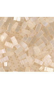 Miyuki half tila 5x2.4mm beads - Silk pale cream HTL-2592