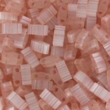 Miyuki half tila 5x2.4mm beads - Silk pale pink HTL-2557