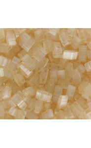 Miyuki half tila 5x2.4mm beads - Silk pale light orange HTL-2593