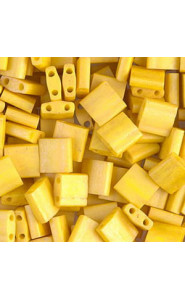 Miyuki tila 5x5mm beads - Matted opaque canary TL-2311