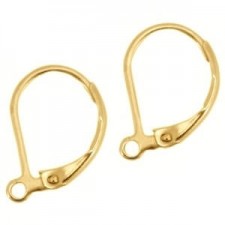 Stainless steel Earrings closable Antique Gold