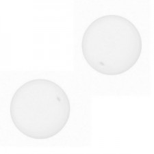 Glasperlen rund 14mm Milchweiß