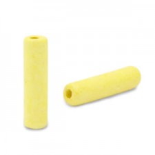 DQ Griechische Keramik Tube Perle 20x5mm Lemon yellow