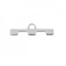 Cymbal ™ DQ metal ending Soros Iii for Tila beads - Antique silver