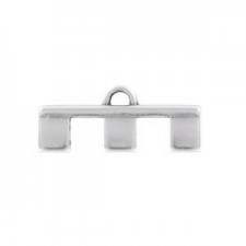 Cymbal ™ DQ metal ending Piperi III for Tila beads - Antique silver