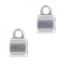 Cymbal ™ DQ metal ending Piperi for Tila beads - Antique silver