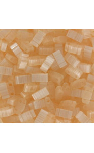 Miyuki half tila 5x2.4mm beads - Silk pale peach HTL-2552