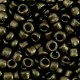 Seed beads 6/0 (4mm) Metallic chrome green
