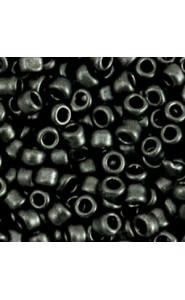 Seed beads 6/0 (4mm) Metallic dark anthracite