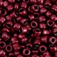 Seed beads 6/0 (4mm) Metallic cherry pink