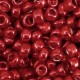 Seed beads 6/0 (4mm) Metallic shine pure red