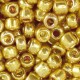 Seed beads 6/0 (4mm) Metallic shine yellow gold