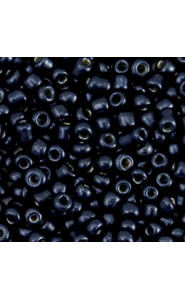 Seed beads 8/0 (3mm) Metallic night blue