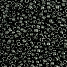 Seed beads 11/0 (2mm) Metallic dark anthracite