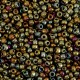 Seed beads 11/0 (2mm) Metallic shine multicolour gold