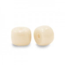 Rondelle Glass beads 6mm Beige